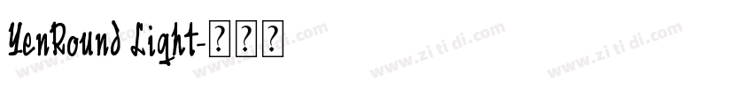 YenRound Light字体转换